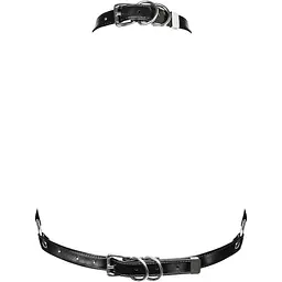 Портупея на груди Obsessive A740 harness Black O/S, штучна шкіра - мініатюра 2