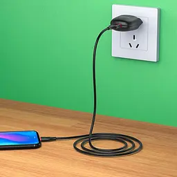 Зарядний набір блок із кабелем micro-USB Borofone BA49A Vast power чорний - мініатюра 3