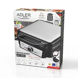 Вафельница Adler AD 3083 - мініатюра 10