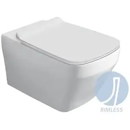 Унітаз підвісний Simas Baden Baden BB 18 з кришкою soft-close BB18-F87(85)-BB004WM white matt, Білий матовий