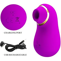 Стимулятор Pretty Love Romance - Emily Sucking Vibrator Purple Вакуумный фиолетовый - миниатюра 5