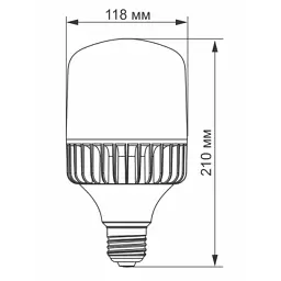 Лампочка Videx A118 50W E27 5000K (VL-A118-50275) - мініатюра 3