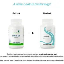 Здоровий метаболізм естрогену з PQQ Seeking Health DIM + I3C з PQQ 60 вегетаріанських капсул - мініатюра 3