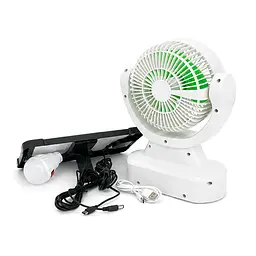 Вентилятор GDTIMES GD 8022, Solar+ вбудований акумулятор, 1*USB лампочка, Box - мініатюра 3