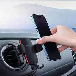 Тримач в машину Baseus Metal Age2 Gravity Car Mount Round Air Vent Version (39441) - мініатюра 8
