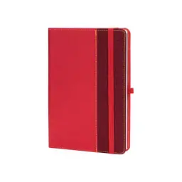 Книга записна Optima Combi-14 А5, тверда обкладинка, гумка, лінія (O20125-14)