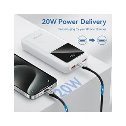 Батарея універсальна Vention 20000 mAh 22.5W Black LED Display Type (FHLB0) - мініатюра 7