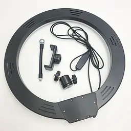 Кільцева лампа 33 см 10W з тримачем для телефону LED підсвічування кільцеве світло блогера візажиста фотографа Ring Light LC-330 - мініатюра 5