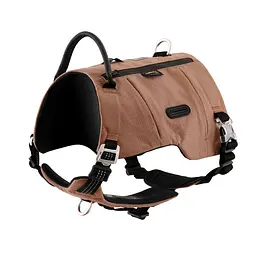 Шлейка для собак Truelove TLB2251 світловідбивна, з водонепроникної тканини Cordura, регульована Коричневий, XL - мініатюра 1