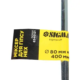 Вінчик будівельний Sigma для гіпсу 80x400мм (8340121) - мініатюра 4