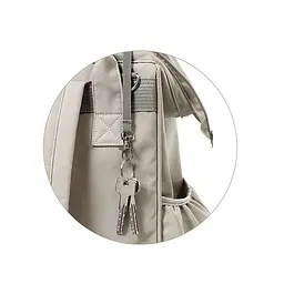Рюкзак для мами Babyono Modern Style бежевий з матрасиком для пеленання 40x27x19 см (1649/02) - мініатюра 5