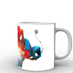 Кухоль GeekLand Людина-Павук Spider-Man лего SM.02.038 330 мл білий - мініатюра 3