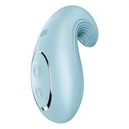 Вібратор Satisfyer Dipping Delight Light Blue, 2 мотори, гнучкий кінчик - мініатюра 6