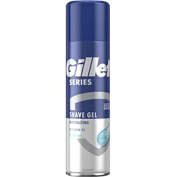 Гель для гоління Gillette Series Відновлювальний із зеленим чаєм 200 мл (7702018619658)