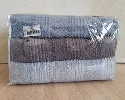 Набір турецьких махрових рушників Cestepe MicroCotton Premium 3 штуки 70x140 Nesha щільність 600 г/м2 - мініатюра 10