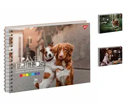 Альбом для малювання Yes А4 30 арк спіраль Travel friends - мініатюра 2