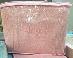 Махрове простирадло-покривало Zeron Turkey 150х220 Bawer Pembe - мініатюра 2