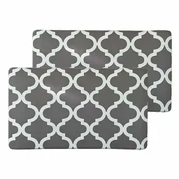 Килимки кухонні набір Lovely Svi 2 шт: 44x74 x1 см та 44 x74 x1см Сірий