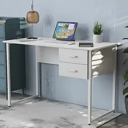 Комп'ютерний стіл Ferrum-decor Таккота 75x140x60 білий ДСП Білий 16мм (FRD-102098)