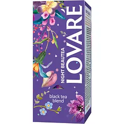 Чай чорний байховий Lovare Night Beautea з ягодами та пелюстками квітів 48 г (24 шт. х 2 г) - мініатюра 2