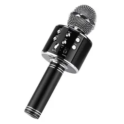 Караоке-мікрофон Wster бездротовий WS 858 Black (au083) - мініатюра 2