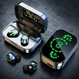 Бездротові навушники Bluetooth Air Music ANKRIYUL YD04 з функцією Power Bank - мініатюра 2