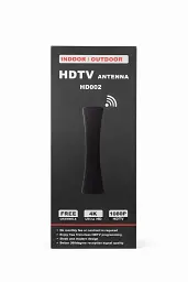 Антена HDTV HD002 Indoor/Outdoor (кімнатна/вулична) для цифрового ТБ DVB-T2, 4K/1080P, 360° прийом