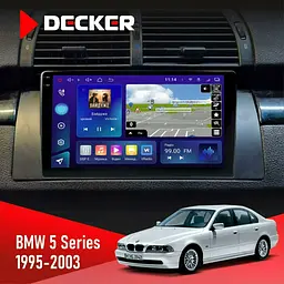 Штатна магнітола BMW 5 Series (E39) 1995-2003 Радіо модуль Decker D9-005 4x64, DSP, 360, 4G, 2k Decker (НФ-00003508)