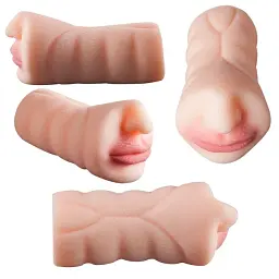 Мастурбатор I'MCUM Realistic Oral Fantasy Реалістичний рот Бежевий (IM-KMQ202) - мініатюра 7