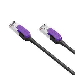 Патч-корд CableTime Cat8 FTP 40Gbps 2000MHz, 10 м, чорний (CN80S)