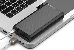 Зовнішній акумулятор Power Bank Pineng PN-932 20000mAh Чорний - мініатюра 2