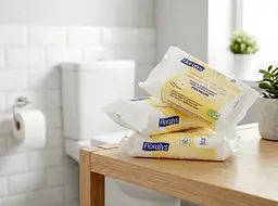 Вологий туалетний папір Floralys Premium Camomille & Aloe Vera м'який 70 шт. змивається - мініатюра 3