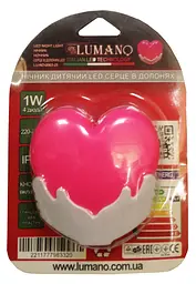 Нічник дитячий LED Серце в долонях 1,0 W LU-ND-0003-25 (240шт/ящ) R