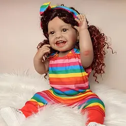 Реалістична Кукла Реборн 55 см повністю силіконова Doll Reborn Baby К0100702 - мініатюра 5