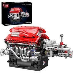 Конструктор Mould King Mking Двигун і коробка передач Supercar V12 (10226) [161059]