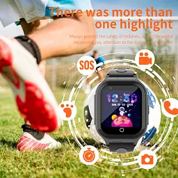 Смарт годинник-телефон дитячі Wonlex KT24S 4G камера прослуховування геозона WI-FI GPS SIM Black (16998) - мініатюра 7