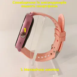 Смарт-годинник Smart Watch Y13 Bluetooth, встановлення власного фону. Колір рожевий - мініатюра 5