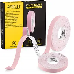 Стрічка кінезіологічна (кінезіо тейп) 4FIZJO 1 см x 5 м Light Pink (P-5905973400794) - мініатюра 1