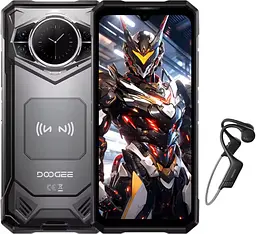 Смартфон DOOGEE S200 VIP Edition 5G 12/256GB Grey Навушники
