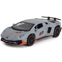 Колекційна металева модель автомобіля Lamborghini Aventador LP 780-4 з інерцією, світлом та звуком 1:32 - мініатюра 2