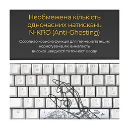 Клавіатура Ducky One 3 Mini Cherry MX Red RGB UA USB White (DKON2161ST-RUAPXPWWWSC1) - мініатюра 10
