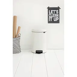 Відро для сміття Brabantia Pedal Bin біле 12 л (111969) - мініатюра 6