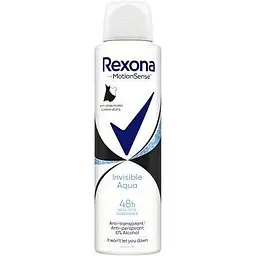 Антиперспірант аерозоль Rexona Invisible Aqua 150 мл