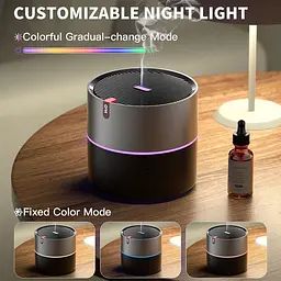 Зволожувач повітря з підсвічуванням WX107 Type-C/5V USB 230ml Black Epik teh0029811 - мініатюра 6