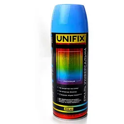 Емаль універсальна в балончику Unifix 400мл RAL 5012 блакитний