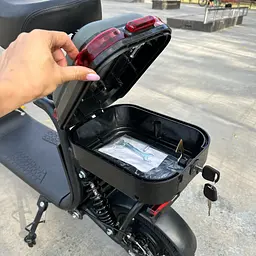 Електросамокат EVOBIKE Zen U12 MAX 2025 року чорний | електросамокат з трьома фарами, корзинкою та багажником - мініатюра 11