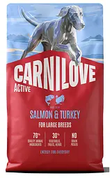 Сухий корм Carnilove Active Salmon & Turkey Large Breed для cобак великих порід лосось та індичка 4 кг