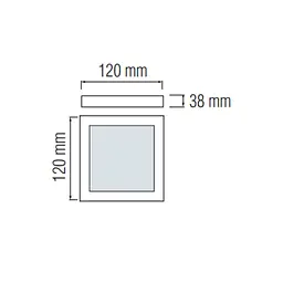 Світлодіодний світильник Horoz Electric Catalina/S-12 12W 3CCT 3000K-4000K-6400K білий - мініатюра 2