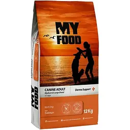Сухий корм для дорослих собак середніх та великих порід My Food Суперпреміум з лососем 12 кг