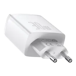Мережевий зарядний пристрій Baseus Compact Quick Charger 2U + C 30W EU Білий - мініатюра 2